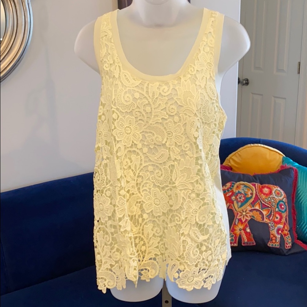 J Crew lace tank - Sz S
